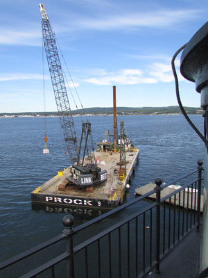 A big "thank you" to Prock Marine for their help with the engine room floor project! (Photo by Bob Trapani, Jr.)