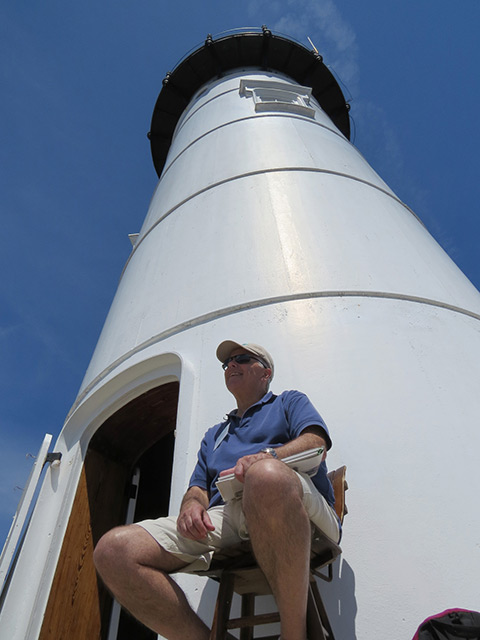Congratulations to Dave Garabedian of the Friends of Portsmouth Harbor Lighthouses! (Photo by Bob Trapani, Jr.)