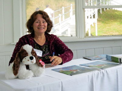 Angeli Perrow, author of the popular book, "Lighthouse Dog to the Rescue." (Photo by Ann-Marie Trapani)